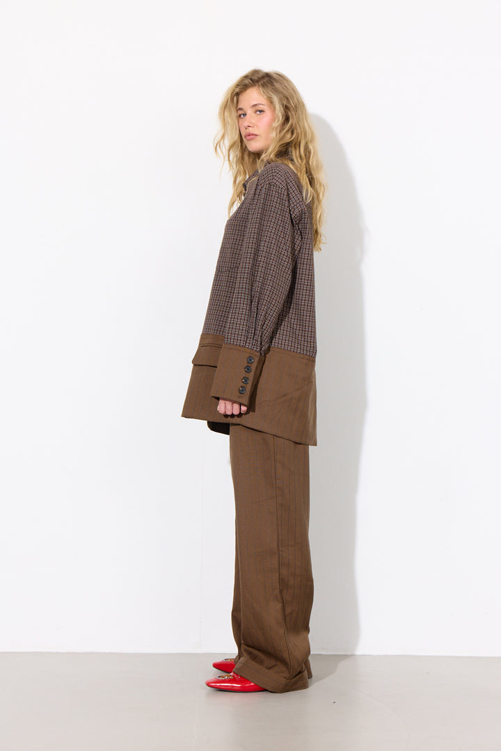 HUNKØN Irena Shirt Shirts Brown