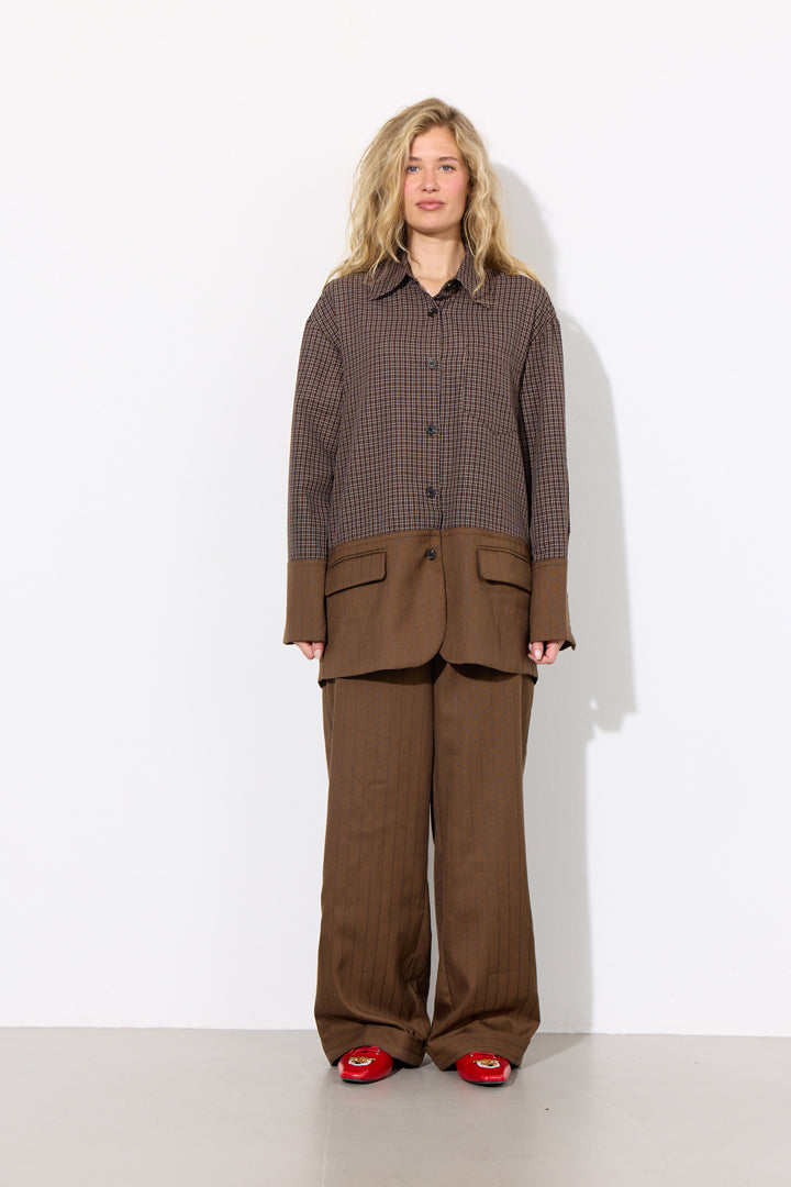 HUNKØN Irena Shirt Shirts Brown