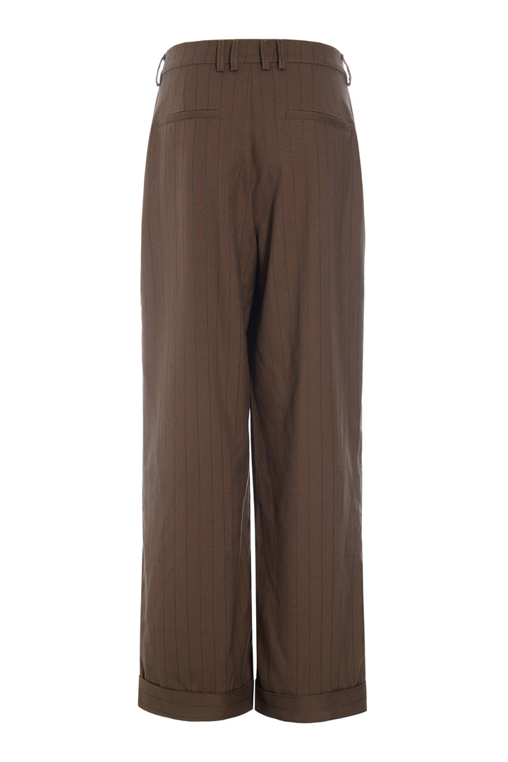 HUNKØN Irena Trousers Trousers Brown