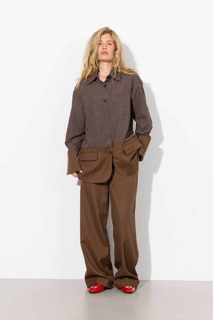 HUNKØN Irena Trousers Trousers Brown