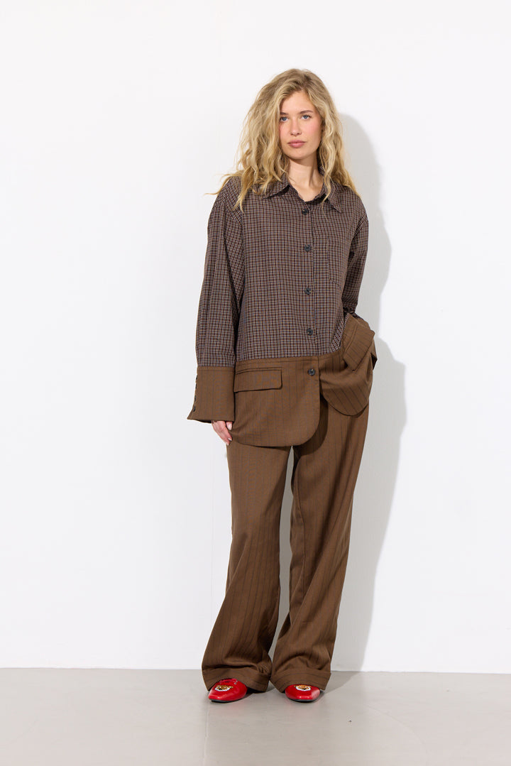 HUNKØN Irena Trousers Trousers Brown