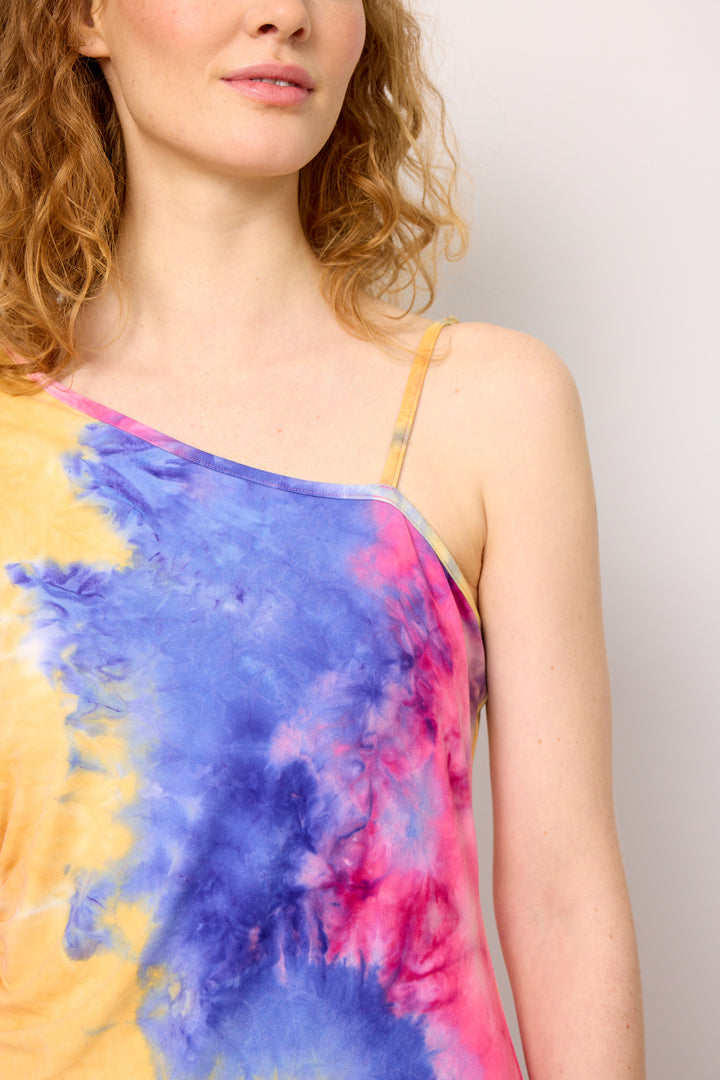 HUNKØN Joan One Shoulder Dress Dresses Tie dyed