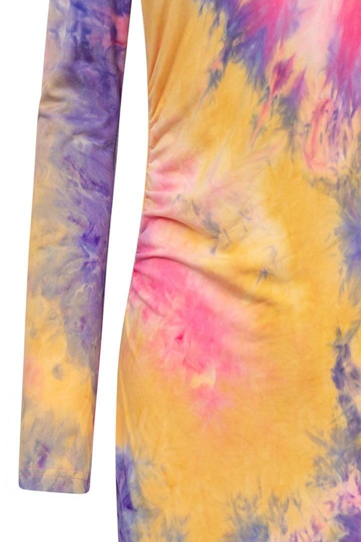 HUNKØN Joan One Shoulder Dress Dresses Tie dyed