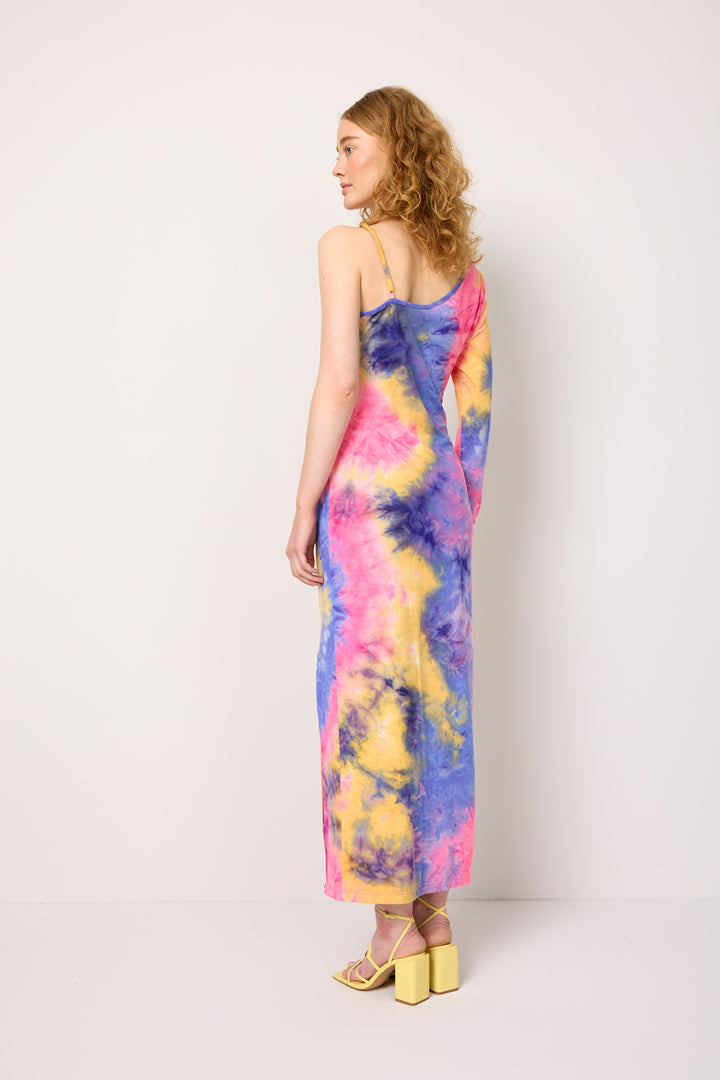 HUNKØN Joan One Shoulder Dress Dresses Tie dyed