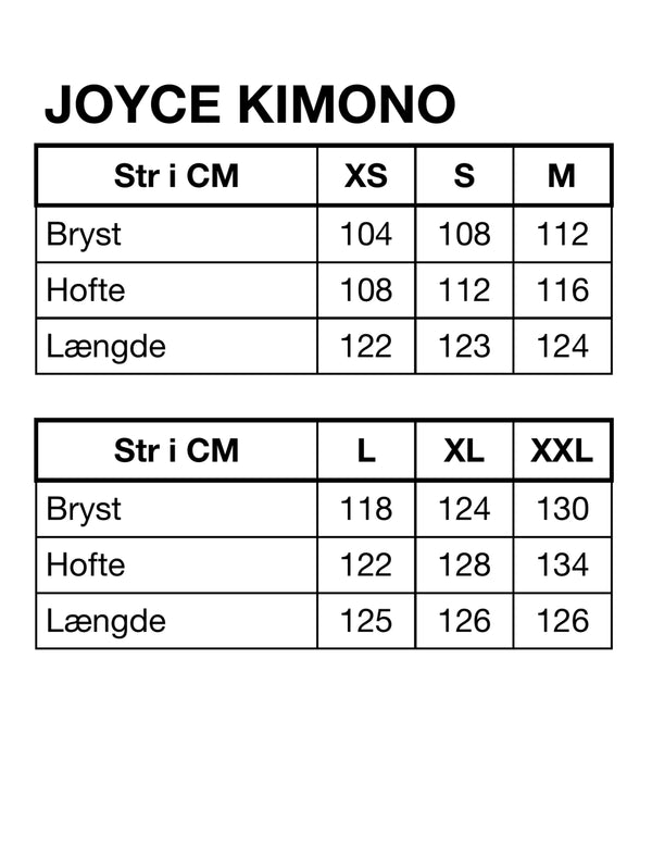 HUNKØN Joyce kimono Kimonos Black