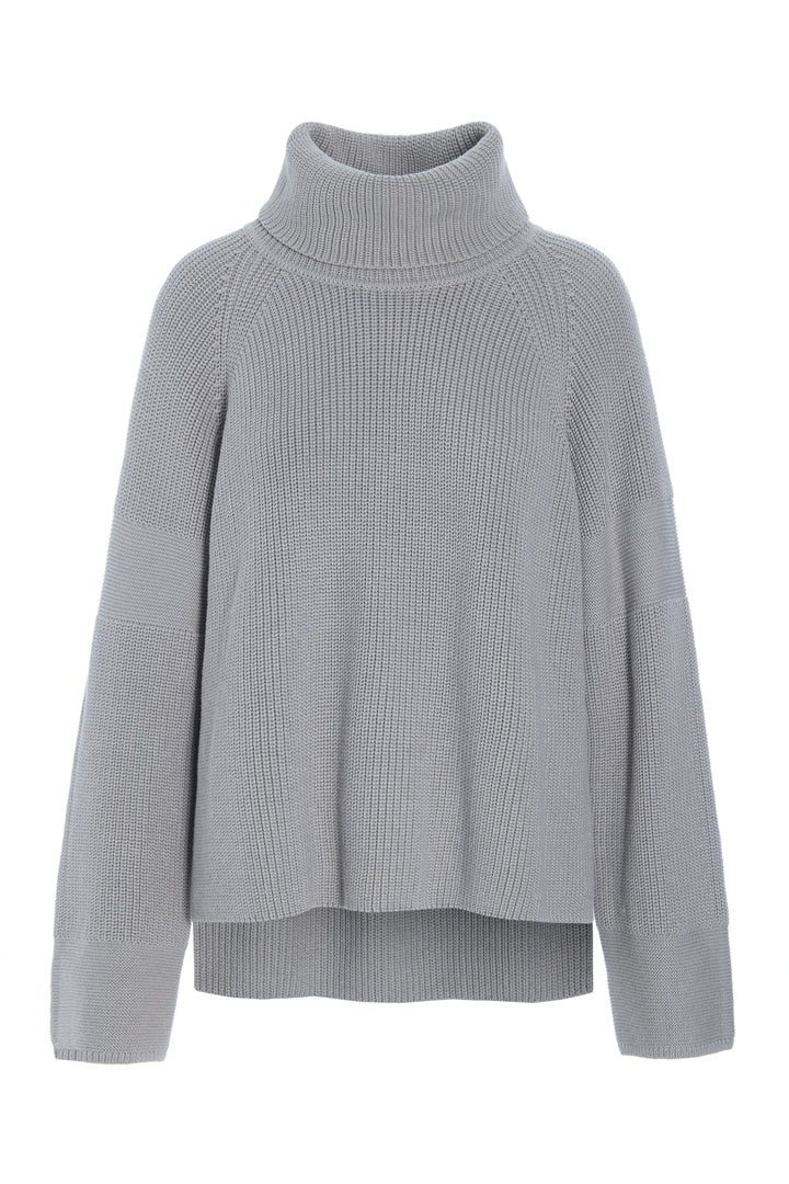 HUNKØN Jules Knit Blouse Blouses Grey