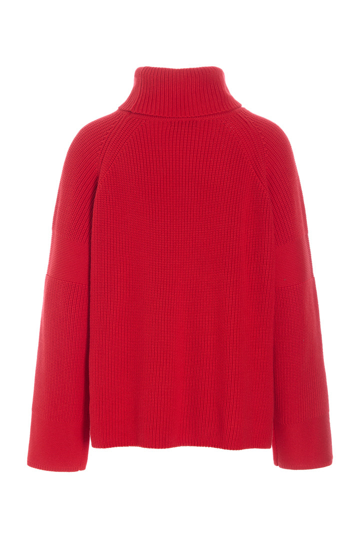 HUNKØN Jules Knit Blouse Blouses Red