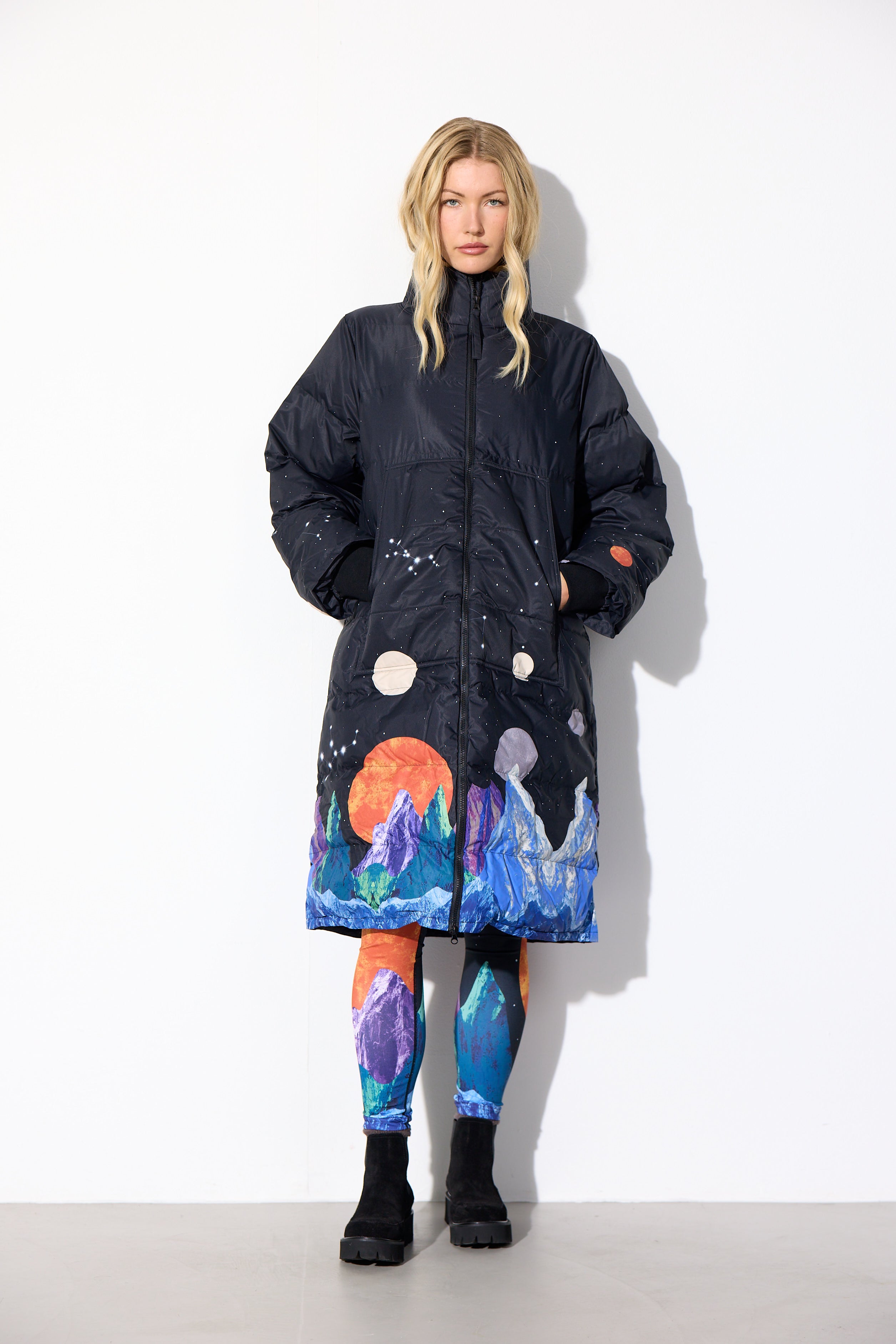 HUNKØN Justice Jacket Jackets Outer Space Art Print