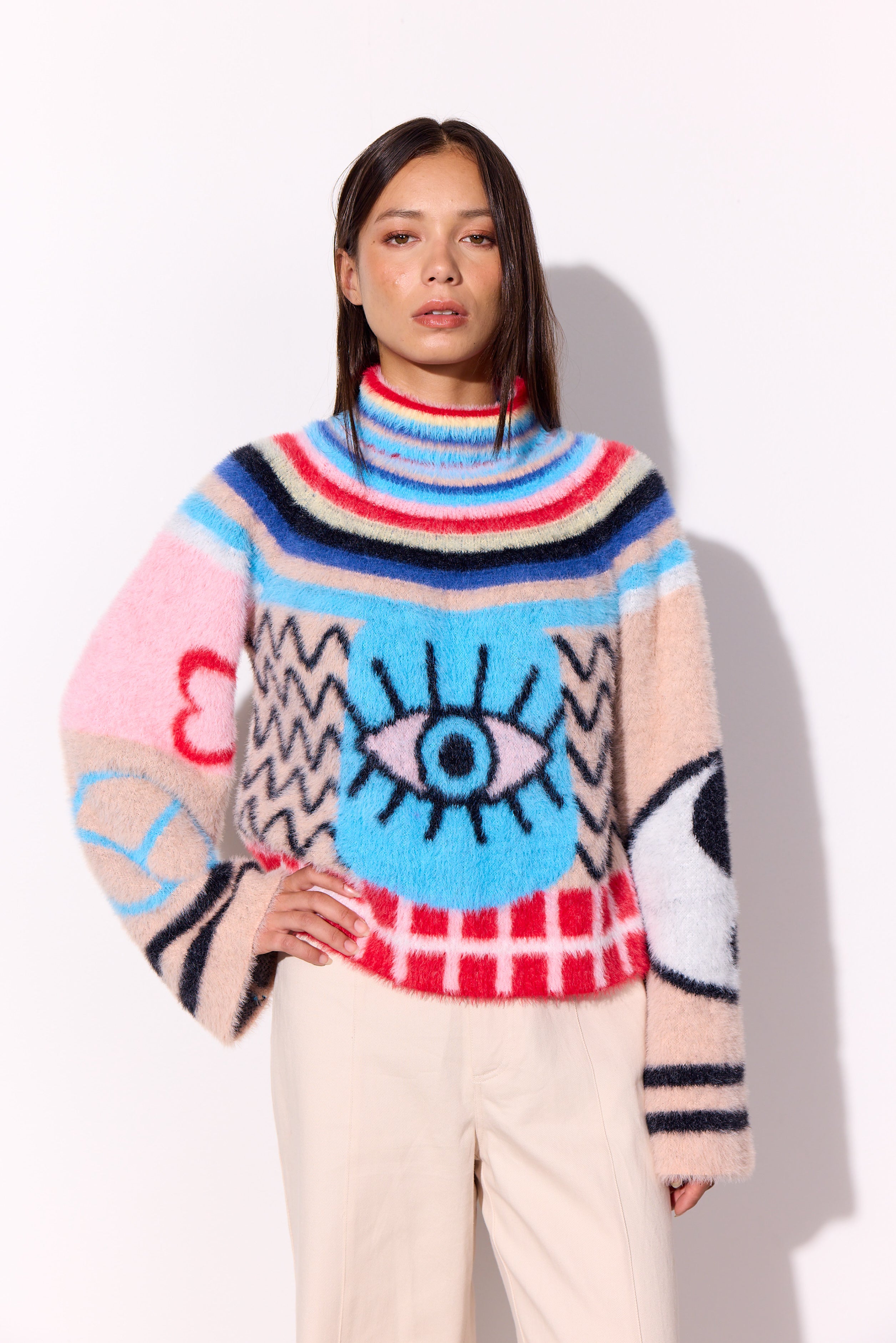 HUNKØN Kitti Knit Blouse Blouses Mixed
