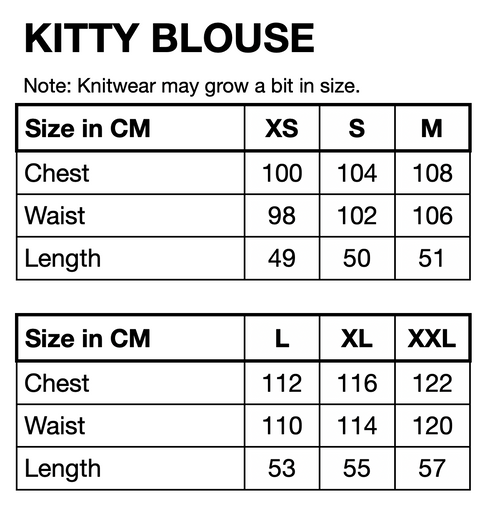 HUNKØN Kitti Knit Blouse Blouses Green Eye