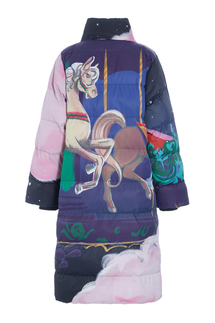 HUNKØN Kiwi Coat Coats Dream Fairground Art Print
