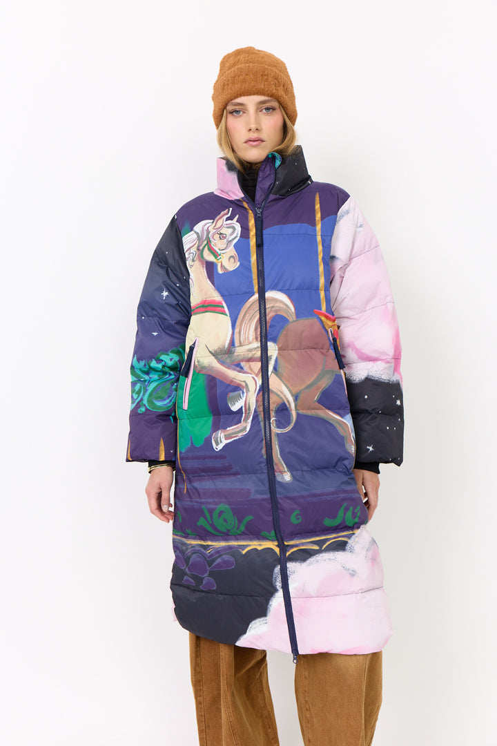 HUNKØN Kiwi Coat Coats Dream Fairground Art Print