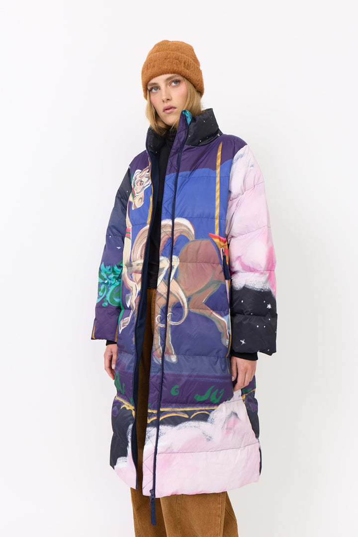 HUNKØN Kiwi Coat Coats Dream Fairground Art Print