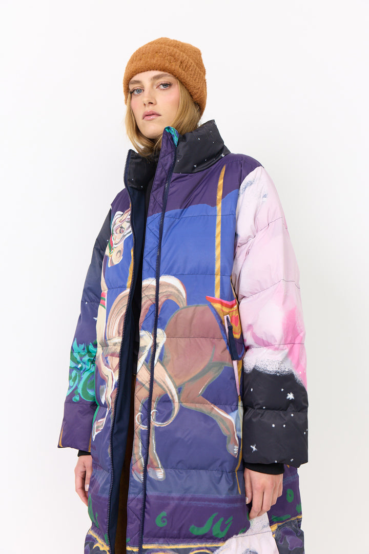 HUNKØN Kiwi Coat Coats Dream Fairground Art Print