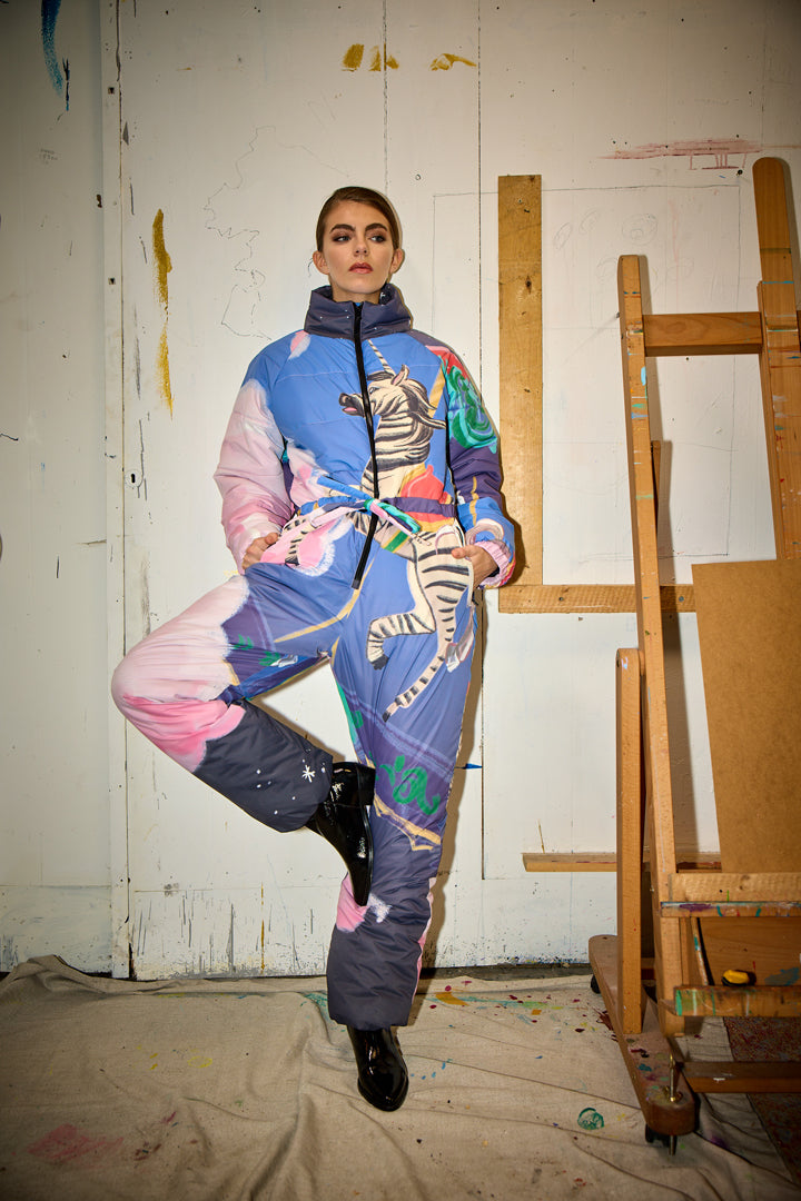 HUNKØN Kiwi Snowsuit Jumpsuits Dream Fairground Art Print