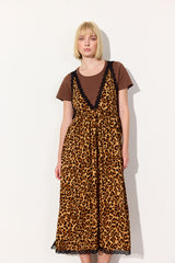HUNKØN Lee Oversized Dress Dresses Leopard
