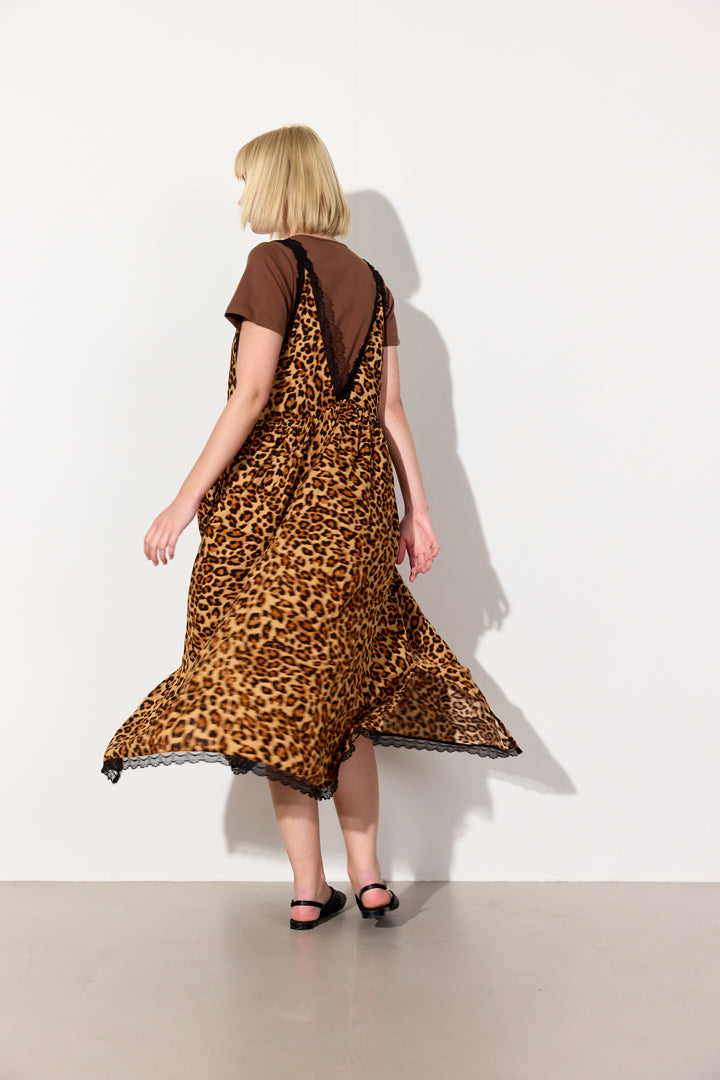 HUNKØN Lee Oversized Dress Dresses Leopard