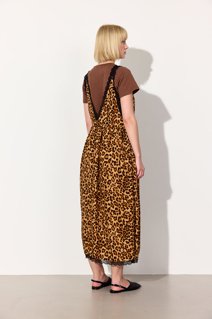 HUNKØN Lee Oversized Dress Dresses Leopard