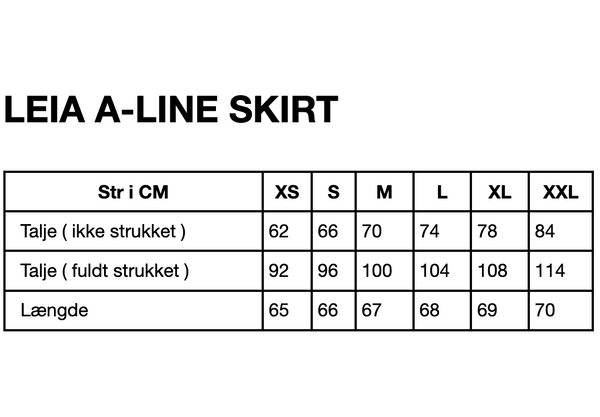 HUNKØN Leia A-Line skirt Skirts Black