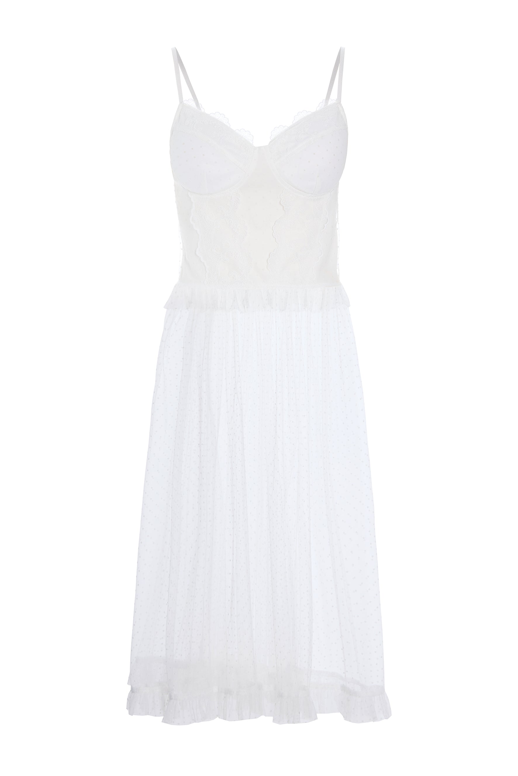 HUNKØN Leslie dress Dresses White