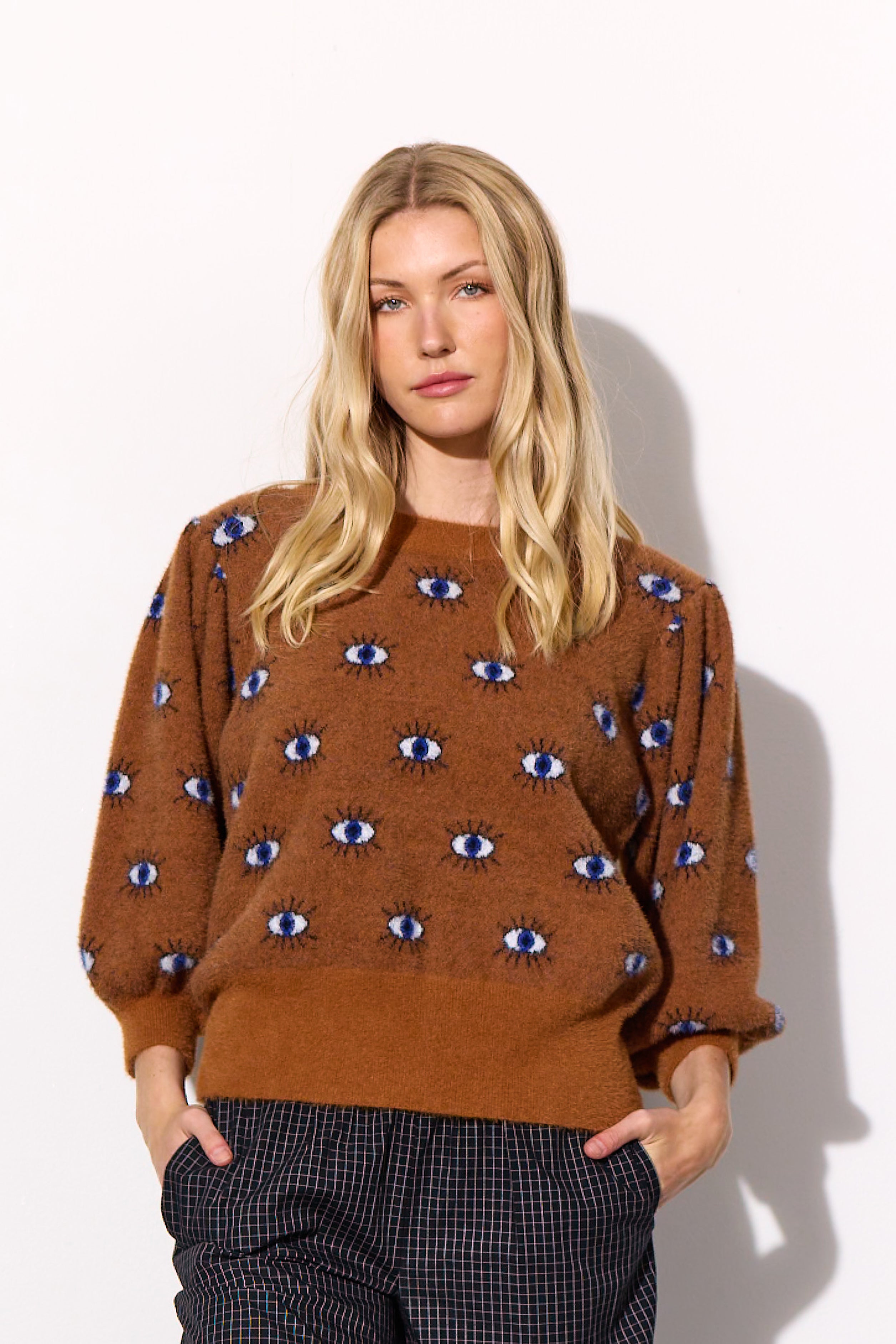 HUNKØN Lilou Blouse Blouses Look at me Art Print