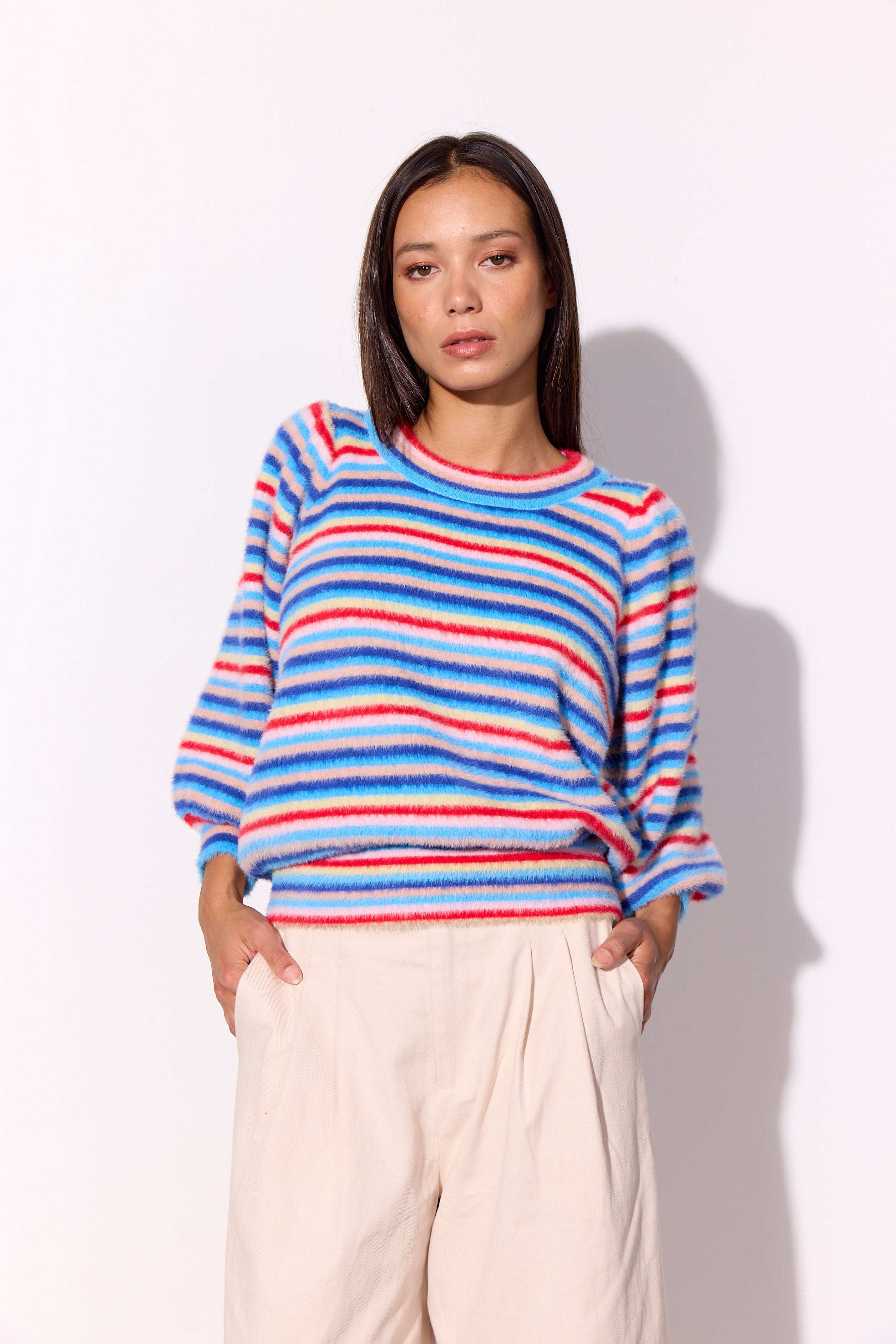 HUNKØN Lilou Blouse Blouses Multi striped