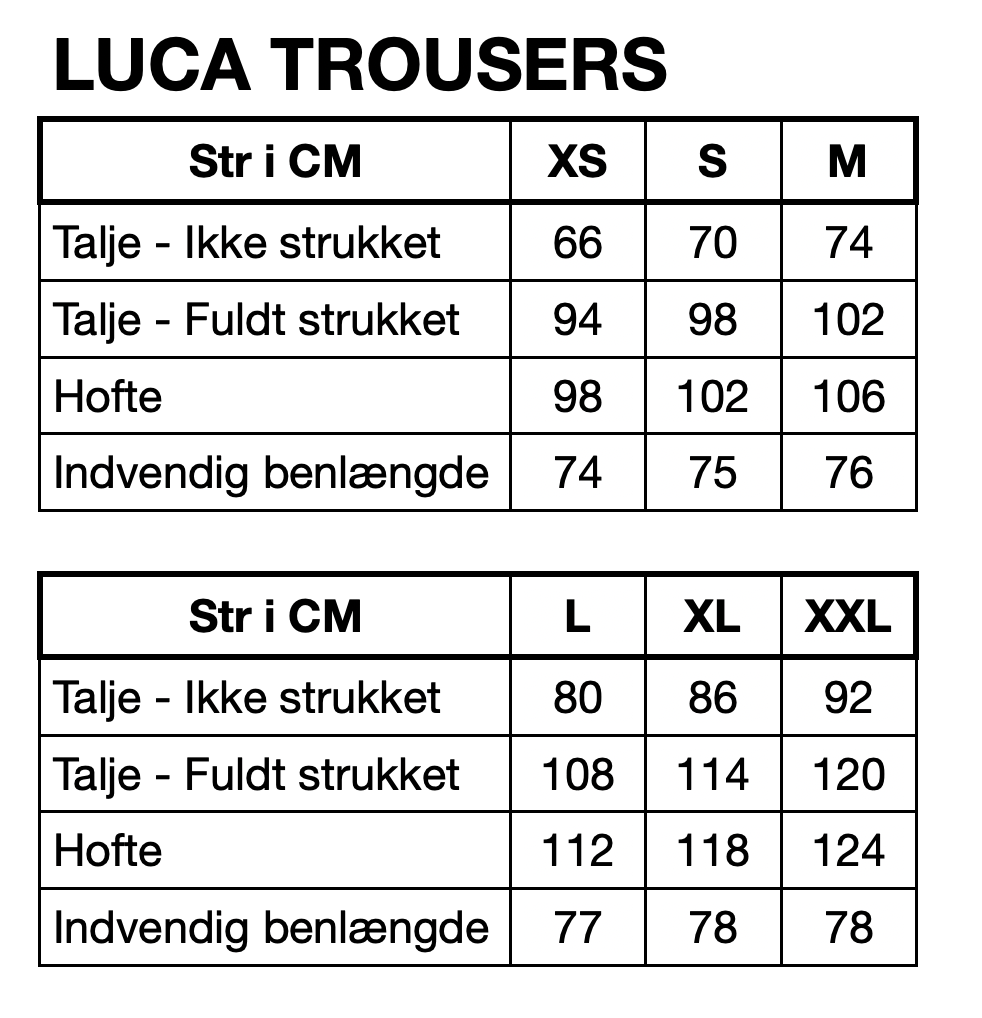 HUNKØN Luca Trousers Trousers Cream