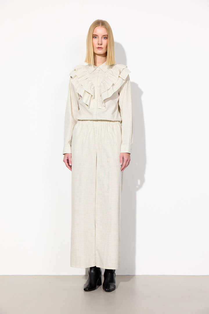 HUNKØN Luca Trousers Trousers Cream