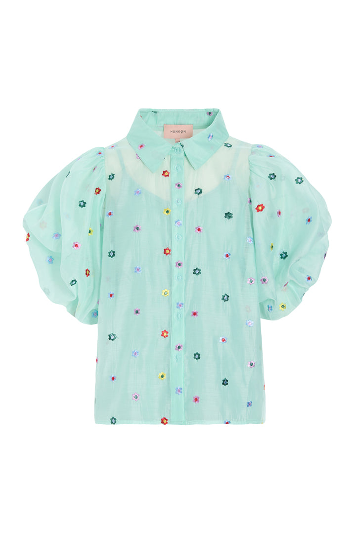 HUNKØN Lucia Shirt Shirts Mint