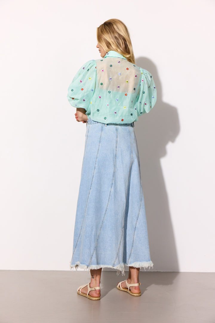 HUNKØN Lucia Shirt Shirts Mint