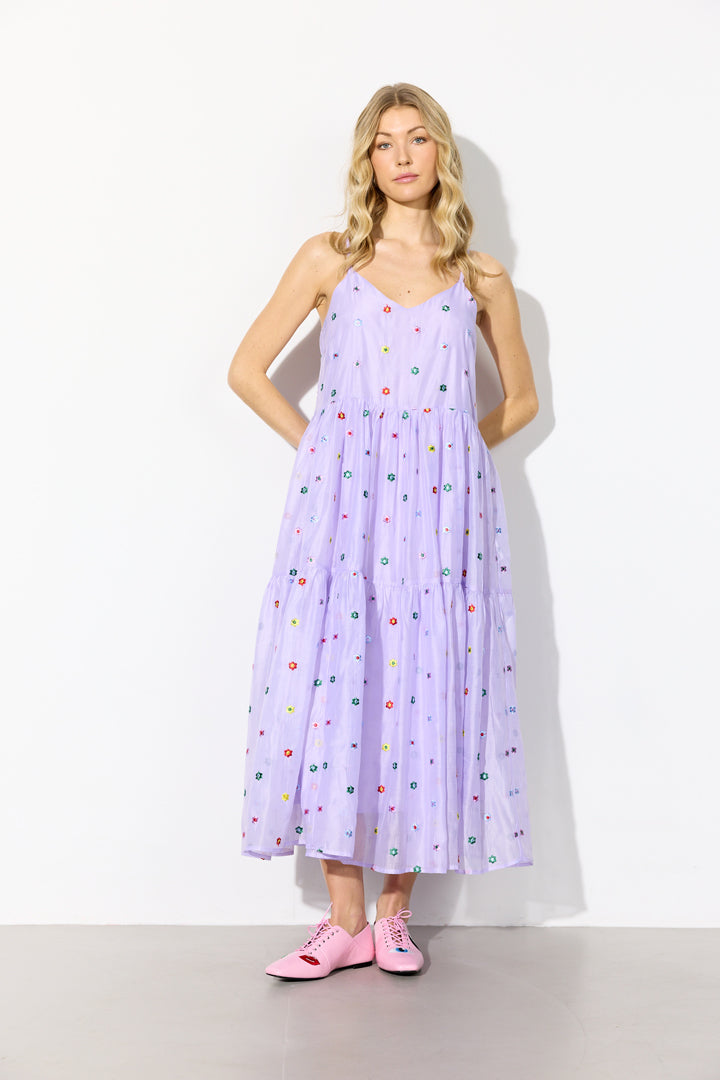 HUNKØN Lucia Strap Dress Dresses Lavender