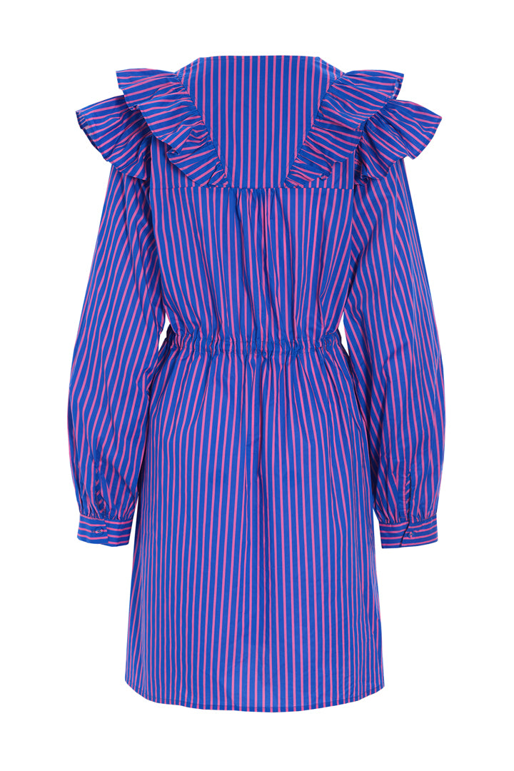 HUNKØN Lucinda Dress Dresses Blue Striped