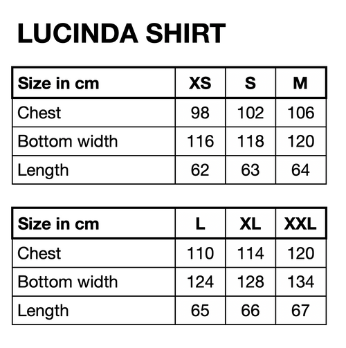 HUNKØN Lucinda Ruffle Shirt Shirts Blue Striped