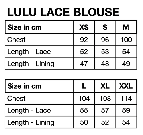 HUNKØN Lulu Lace Blouse Blouses Cream Lace