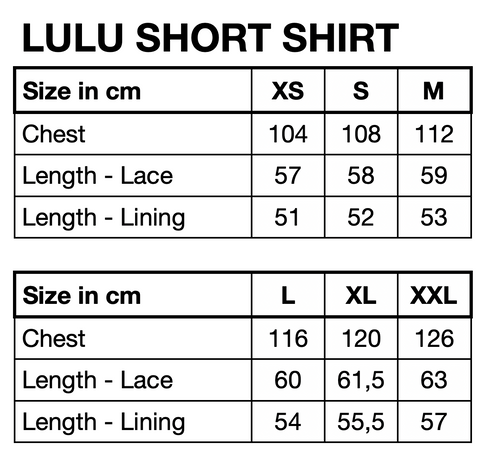 HUNKØN Lulu Short Lace Shirt Shirts Cream Lace