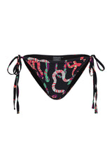 HUNKØN Maddox Bikini Bottom Swimwear Black snake Art Print