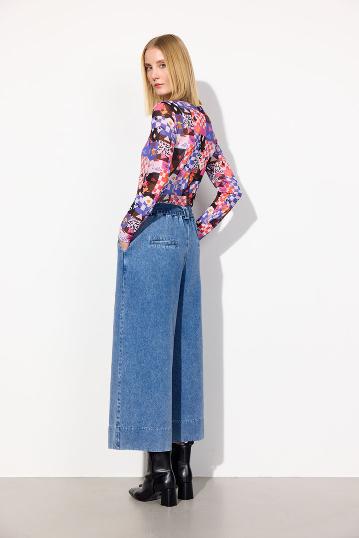HUNKØN Madison Mesh Blouse Blouses Multiverse Art Print