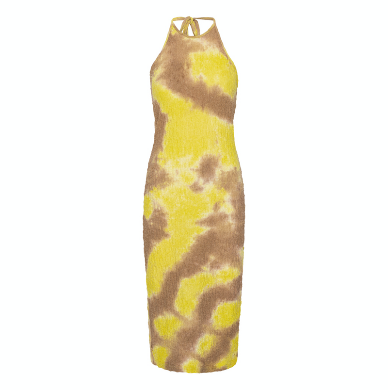 HUNKØN Malene Strap Dress Dresses Yellow