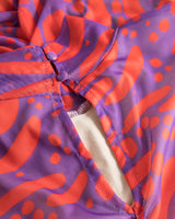 HUNKØN Mallory Wrinkle Dress Dresses Red Lava Art Print