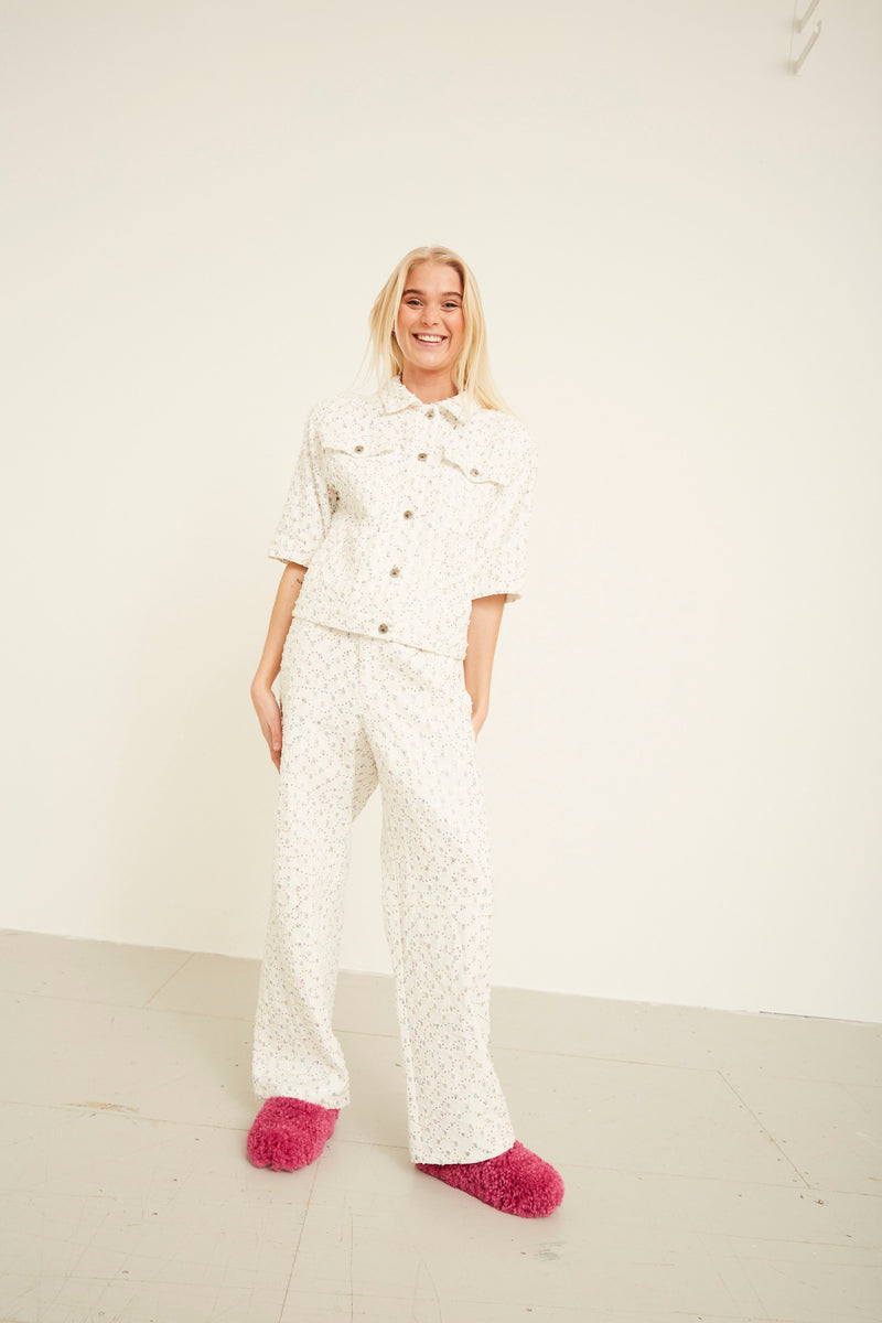 HUNKØN Maria trousers Trousers White