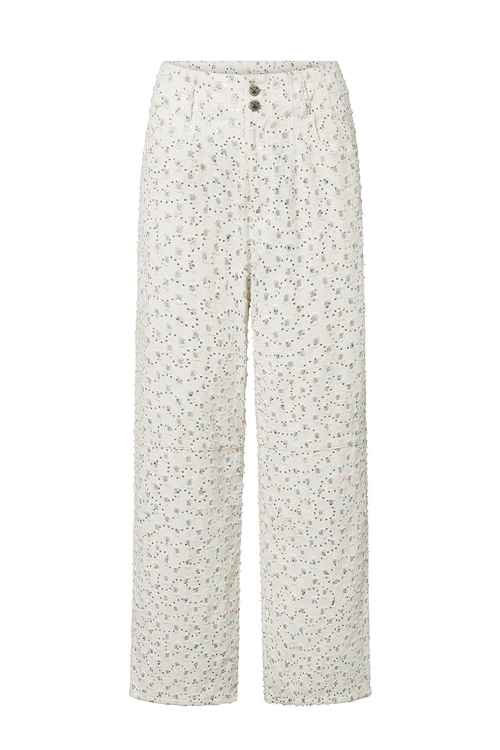 HUNKØN Maria trousers Trousers White