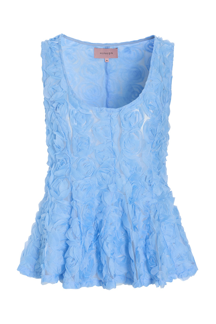 HUNKØN Marianne Top Tops Blue