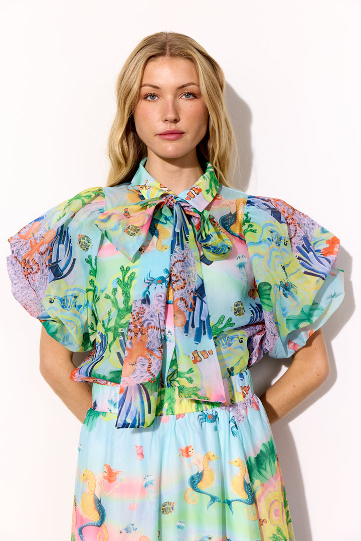 HUNKØN Marina Shirt Shirts Ocean Life Art Print