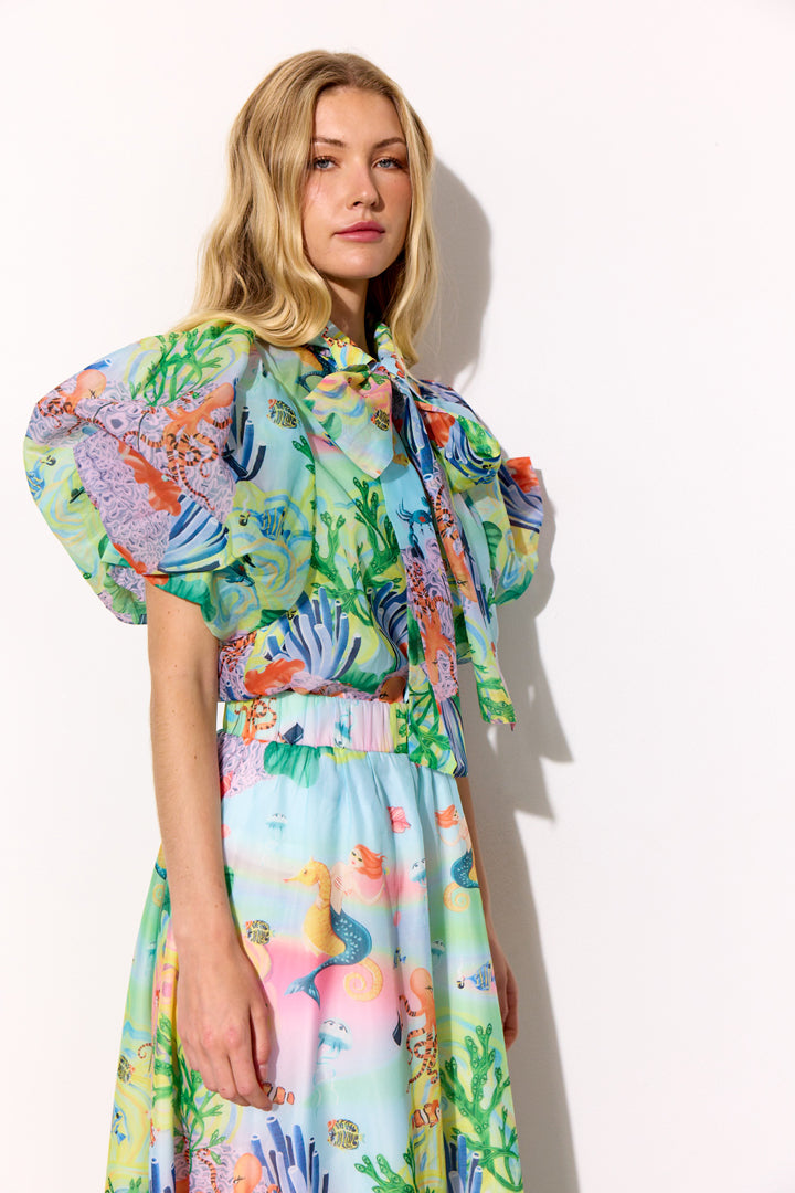 HUNKØN Marina Shirt Shirts Ocean Life Art Print