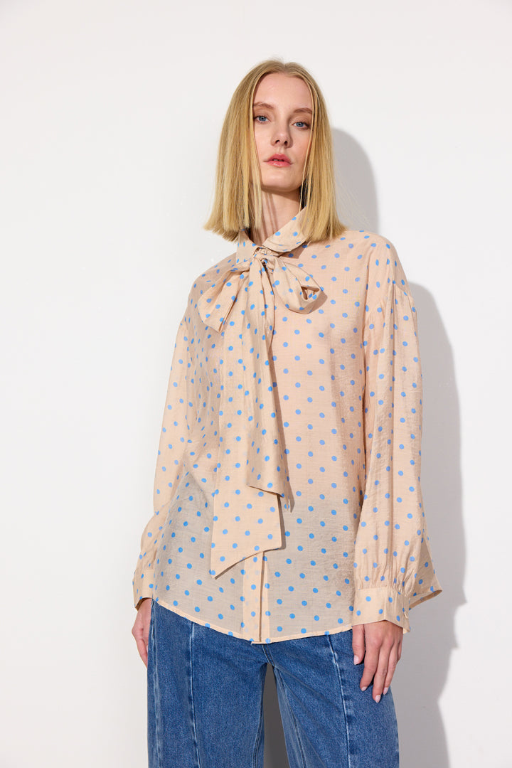 HUNKØN May Shirt Shirts Cream