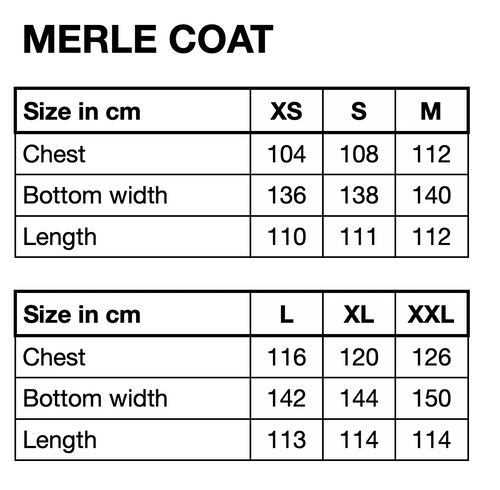HUNKØN Merle Coat Coats Red Striped