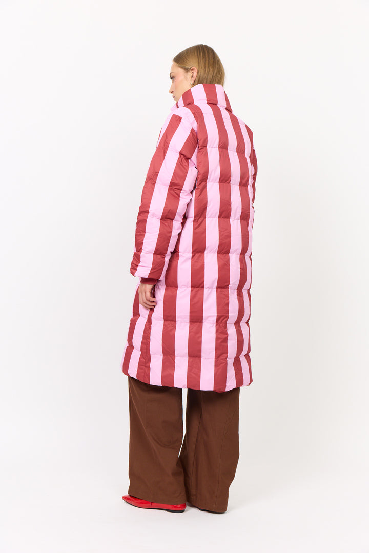 HUNKØN Merle Coat Coats Red Striped