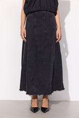HUNKØN Mette Denim Skirt Skirts Black
