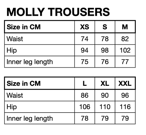 HUNKØN Molly Trousers Trousers Blue