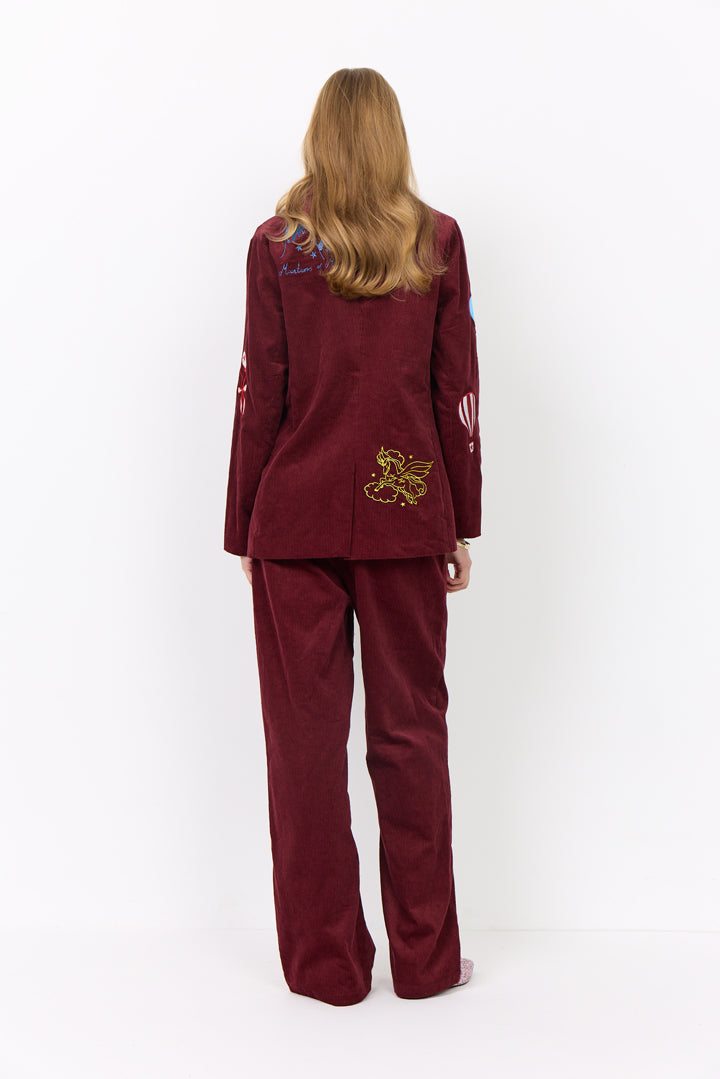 HUNKØN Nadine Blazer Jackets Burgundy